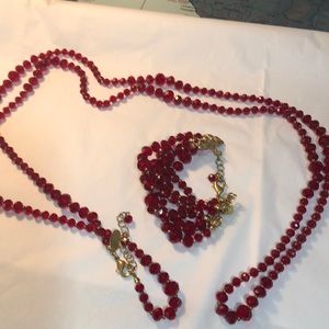 White House Black Market necklace and bracelet set